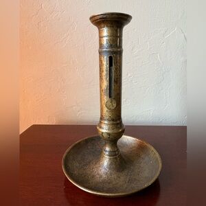 Adjustable Brass Candlestick Made in Italy